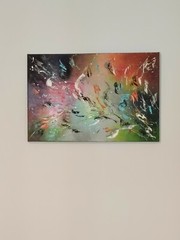 Abstrakte Malerei, Original/Unikat: ‚Flower’s Flame‘ von Liubov Kuptsova