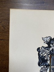 Vintage Dragons & Knight Heraldic Littlepage Family Crest Coat of Arms New York