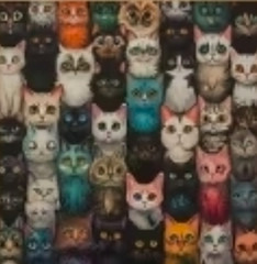 DIY Cat Collage Diamond Painting Kit (50×50 cm) B13