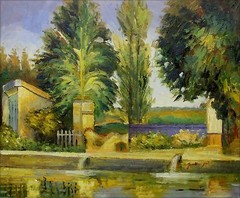 Quality Hand Painted Oil Painting Repro Paul Cezanne Jas De Bouffan 20x24in