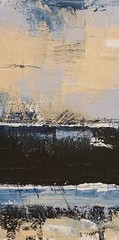 No.636 Original Abstract Modern Minimal Texturd Art Painting By K.A.Davis
