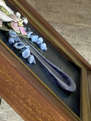 Vintage Hand Painted 3D Floral Framed Wall Art Vase Of Flowers Ladybug Signed