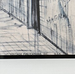 Listed French Artist, R. Lambert – MCM Paris Street Scene – 1962, Framed Litho