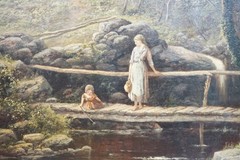 Frederick William Hulme, (British, 1816–1884) ‚A Devon Footbridge‘, 1881