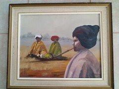 Vintage „Xhosa Women Of Transkei“ South Africa Original Oil Painting Signed