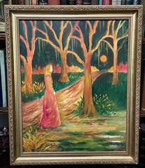 WOMAN IN THE BAYOU OIL PAINTING by KAREN FORET – GOTHIC LOUISIANA / SOUTHERN ART