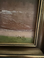 Vevlie Hill Signed English Oil Painting Ashmore Pond Village Dorset England UK