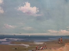Beach View,Ocean,Original Oil Painting by Jason, 122 x 61 cm