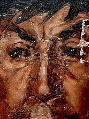 Ann Vaughan Leggett Signed Realism Portrait Painting Native Mexican Man Mexico