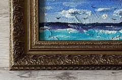 Impressionist oil painting original framed