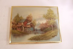 Lot Of 3 Vintage Rossini, W. Zeller & A Simpson Canvas Oil Original Painting