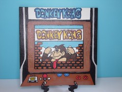 Donkey Kong Arcade Game 8×8 Flat Canvas Painting