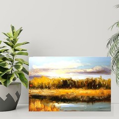 LANDSCAPE Oil painting contemporary 8x12UKRAINE
