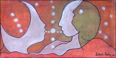 Haitian Art – Fusion Humaine II by Lesly Cetout 8 x 16