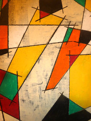 Abstract Acrylic Painting „Planks & Ladders #2“ by Anthony Charles