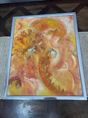 Tracey J Maroni Artwork 1980 painting Orange A Peel