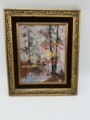 Vintage Oil Painting MORRIS KATZ 1979 Framed
