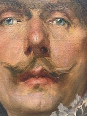 Alex de Andreis (1880-1929) Oil Painting Large Cavalier Portrait c 1920s