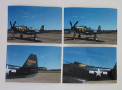 Raymond Waddey Painting on Canvas of USA and USSR P-63A Kingcobra WWII, 16″x20″