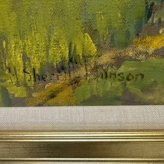 Antique Painting American Indian Camp Landscape Munson Impressionism Rare Oil