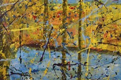 Pollock Landscape Professional Painting 81” X 62”(6ft 9in)Abstract Modern