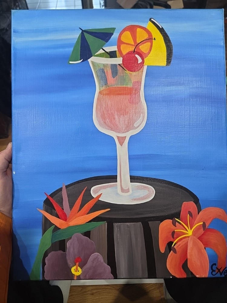 Folk Art Painting 20″ x 16″