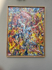 Abstract Art Acrylic Modern Painting Original Painting Dripping 60x80cm Picture