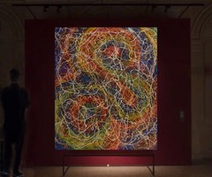 Jackson Pollock style￼￼ Canvas painting￼ 72” X 60”Abstract,Modern,XL, Landscape￼