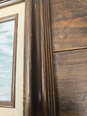 Oil Painting Sandpipers Birds Beach Ocean Wood Frame By Glaughter