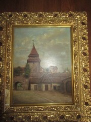 ulm. Zundeltor circa 1907, signed A. Schwarz, Ulm 1907