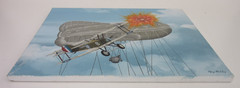 Raymond Waddey Painting WWI British RAF Sopwith Camel Balloon Buster, 16″x20″