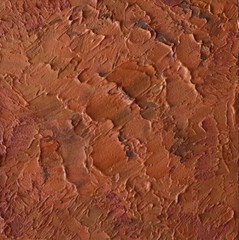 Terracotta Textured Abstract Painting 10×10 | Wabi Sabi Wall Art, Rustic Decor