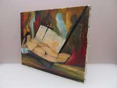 Female Nude Nude Woman Original Colorful Abstract Oil Painting