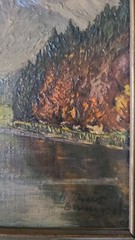 Heinz Theis 1894 – 1966 signed painting Oil on canvas antique frame reproduction