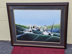 Original Watercolor Painting Of Long Tailed Ducks Chesapeake Bay MD