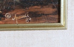 PHIL ARCURI MOUNTAIN LANDSCAPE OIL PAINTING NATIVE AMERICAN SONORA CALIFORNIA