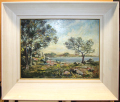 Ruth V.W. Rhein 1930s Impressionist Rhode Island Coast Listed Rhode Island