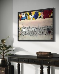 Unique Abstract Art Mixed Media Painting |Home Decor Modern Contemporary Design