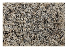 Giant Jackson Pollock Painting – Abstract EXPRESSIONIST – un-stretched canvas