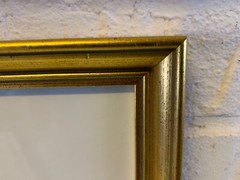 Vintage/Antique Betty Walter „Flower Girl“ Framed Watercolor Painting $600 Label