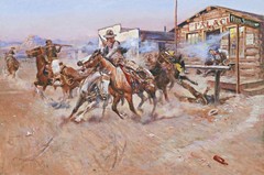 Charles Russell Smoke 45 Painting Reproduction – Giclee Canvas/Paper/Stretched