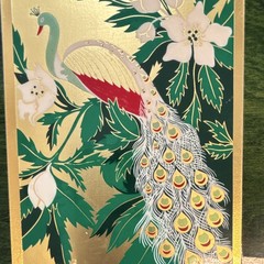 Permaplaque Asian Painting Birds with Flowers Japanese Floral Nature Art
