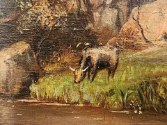 Henry Cleenewerck (1818 – 1901) – Original Oil Painting – Cattle at the River