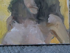 11″x14″ Boudoir Cubism Portrait Woman Oil Painting on Canvas Original Signed