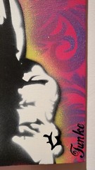 Angeboten wird ein Bild von Jimmy Hendrix, (stencil art) hergestellt worden ist