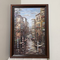 Large Oil painting On Canvas Grand Canal Venice Italy 41” X 29.5”
