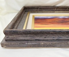 2009 Signed/Framed „Sunset“ Oil Painting by Martin Pavletich/Orange Red/Yellow