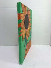 Handpainted Sunflower 11 x 14 Canvas Painting Ready To Frame Home Decoration