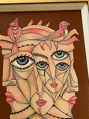 Ricardo Maya Original Painting Authentic Cuban Modernist Nicaragua Abstract 16″