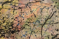 Jackson Pollock Style Giant Canvas Painting 84”X62” (7 Foot) Abstract Modern XL